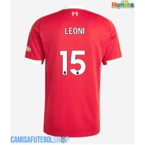 Camisa de time de futebol Liverpool Giovanni Leoni #15 Replicas 1º Equipamento 2025-26 Manga Curta